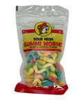 Buc-ee's multi-color gummi worms - chewy candy treat