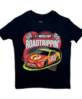 Buc-ee's black youth t-shirt - NASCAR road trip design
