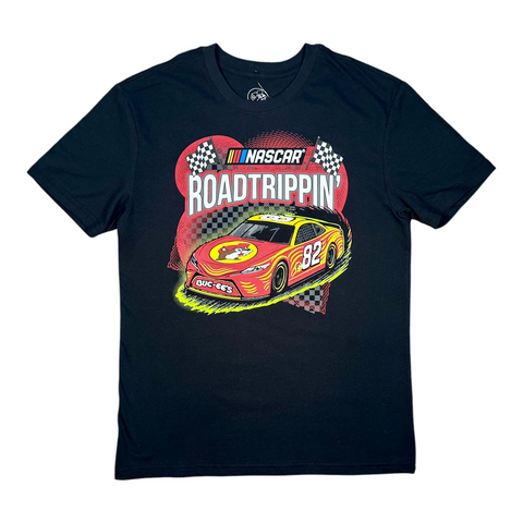 Buc-ee's black t-shirt - NASCAR Roadtrippin' graphic