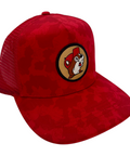 Buc-ee's red camo snapback hat - comfortable fit