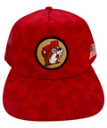 Buc-ee's red camo snapback hat - stylish accessory