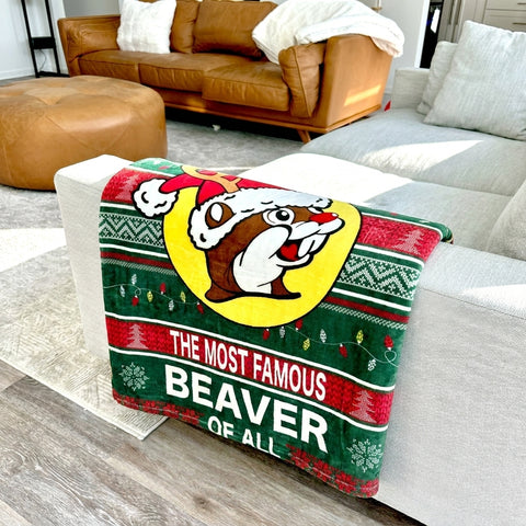 Buc-ee's Christmas 2026 Famous Beaver Blanket