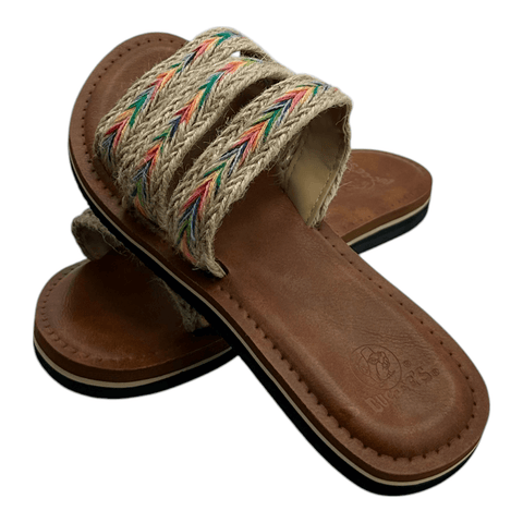 Buc-ee's Woman Flip Flop Sandal - Natural Braided