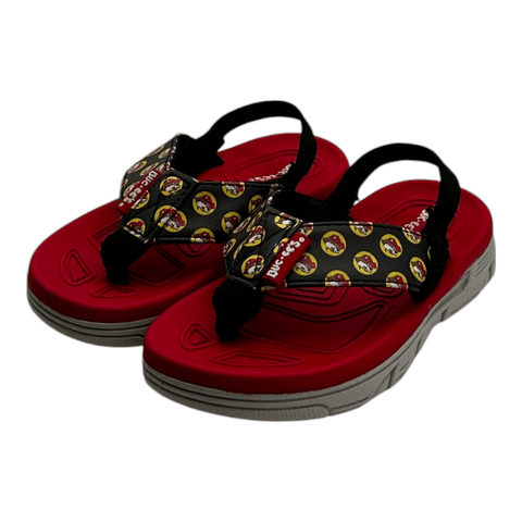 Buc-ee's Toddler Flip Flops w/Straps - Red Classic