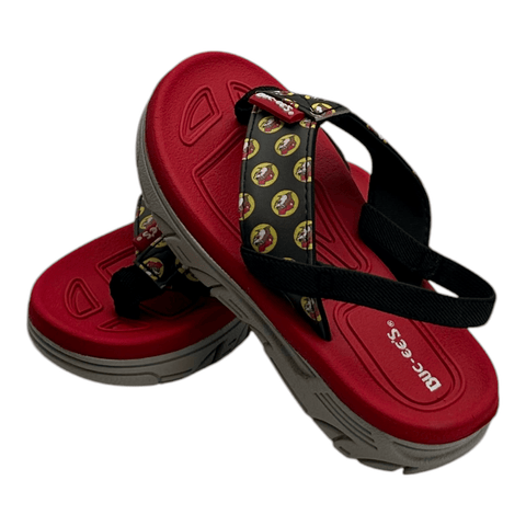 Buc-ee's Toddler Flip Flops w/Straps - Red Classic