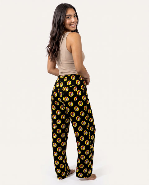 Adult Classic Black & Yellow Logo Pajama Lounge Pants