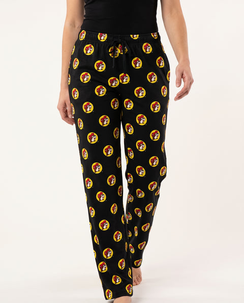Adult Classic Black & Yellow Logo Pajama Lounge Pants