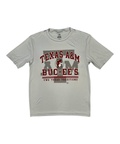 Gray athletic t-shirt - 100% polyester material