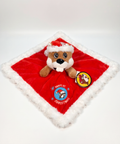 Red security blanket - plush and cozy for infants