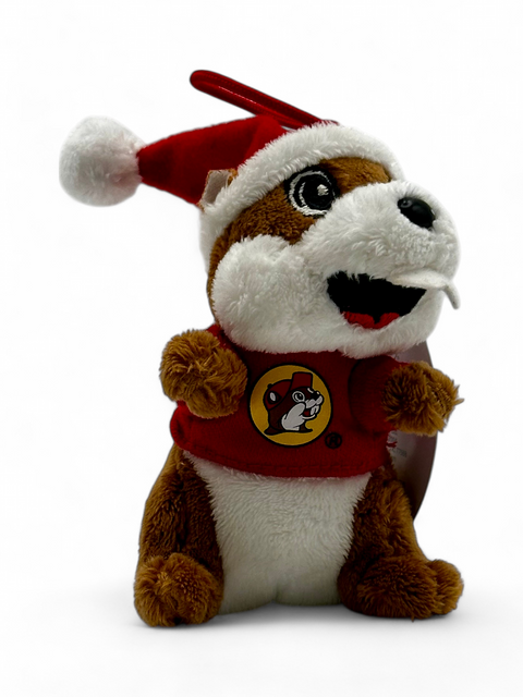 Santa Beaver Plush Ornament