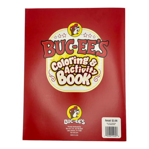 Buc-ee’s Coloring & Activity Book with 32 Sheets