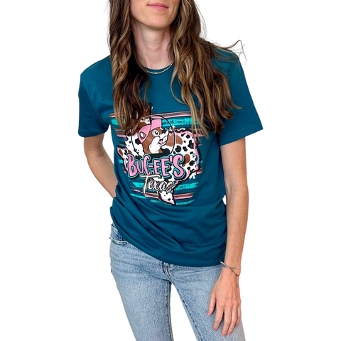 Adult Buc-ee's Teal Texas Shirt