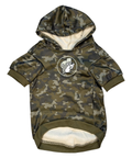 Camo dog hoodie - soft and comfortable material