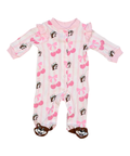 Cherry pink infant onesie - soft and breathable fabric