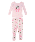 Cherry Pink toddler pajamas - soft cotton fabric