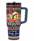 Red and green tumbler - triple insulated stainless steel