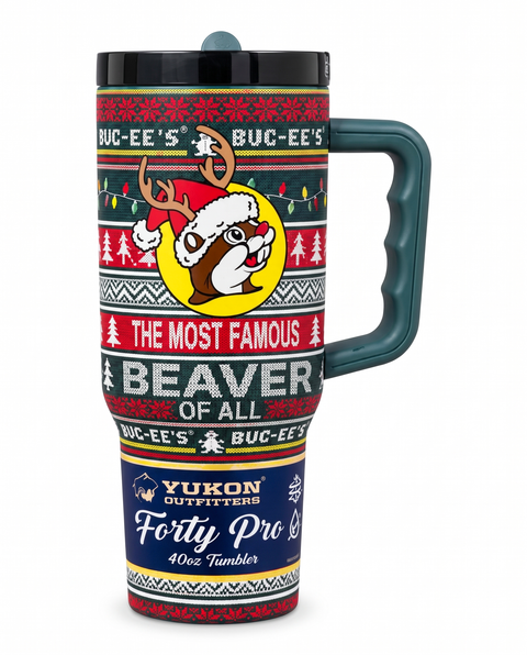 Red and green tumbler - triple insulated stainless steel