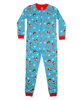 Blue adult onesie - soft fabric blend