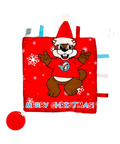 Cozy infant activity blanket - Holiday design for festive cheer