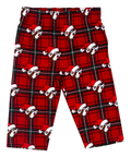 Red plaid infant pajama pants - festive holiday design