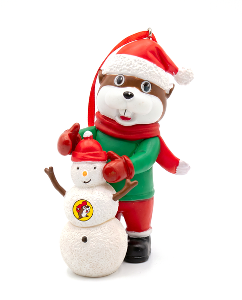 Buc-ee's Christmas Snowman Ornament
