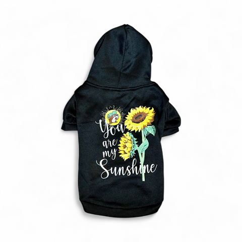 Black Sunshine Dog Hoodie