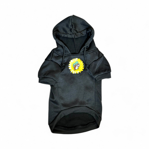 Black Sunshine Dog Hoodie