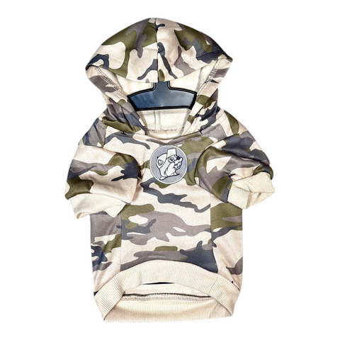 Born And Bred Camo Dog Hoodie