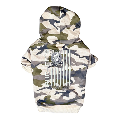 Born And Bred Camo Dog Hoodie