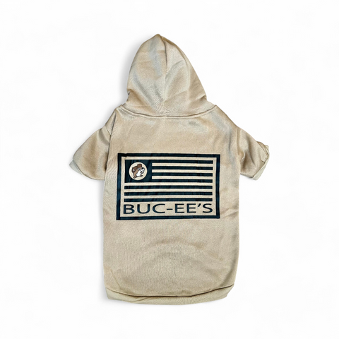 Tan Black Flag Dog Hoodie