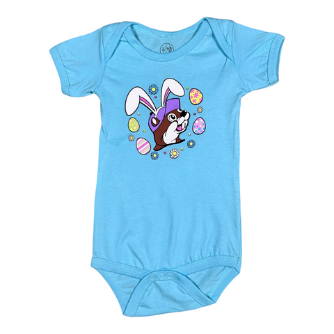 Buc-ee's Easter 2026 Light Blue Infant Onesie