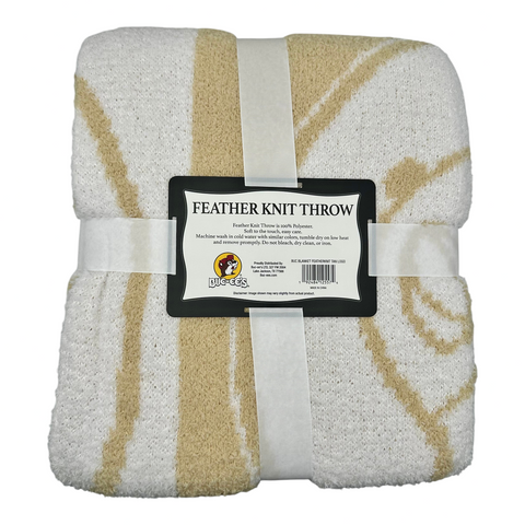 Buc-ee's Feather Knit Throw