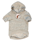 Gray dog hoodie - cozy pet apparel