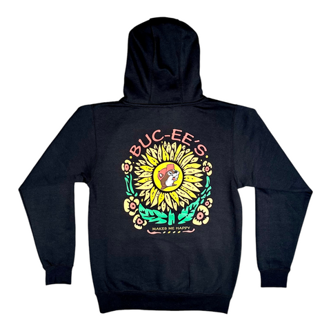 Adult Black "Buc-ee's Makes Me Happy" Hoodie