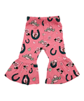 Pink flare pants - soft cotton material