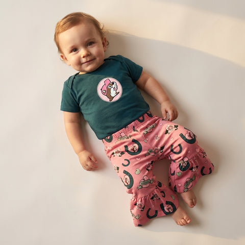 Buc-ee's Infant Pink Flare Pant