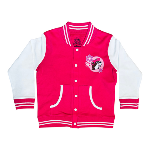 Toddler Pink Varsity Jacket