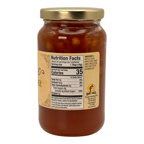 Buc-ee’s Apple Cider Jam – No HFCS, Gluten-Free, USA-Made