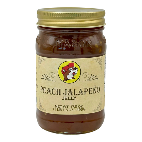 Buc-ee’s Peach Jalapeno Jelly – No HFCS, Gluten-Free, USA-Made