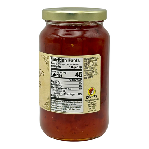 Buc-ee’s Red Pepper Jelly – No HFCS, Gluten-Free, USA-Made