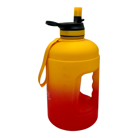 76oz Red And Gold Hydration Jug with Carry Handle