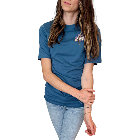 Women's "Live Simple, Dream Big" Blue Buc-ee's Shirt