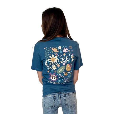 Women's "Live Simple, Dream Big" Blue Buc-ee's Shirt