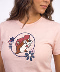 Buc-ee's Makes Me Happy Adult Pink T-Shirt
