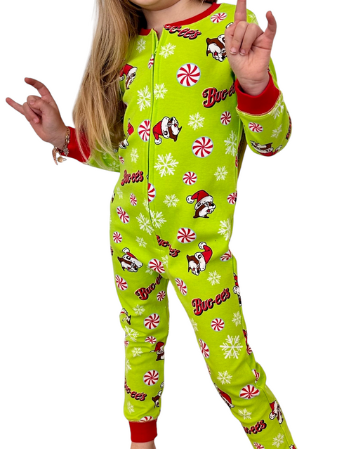 Buc-ee's Toddler Christmas 2025 Onesie Pajamas
