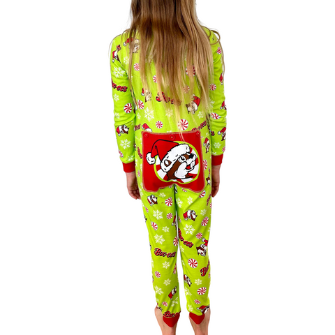 Buc-ee's Youth Christmas 2025 Onesie Pajamas