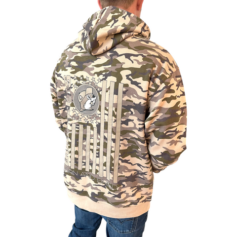 Buc-ee's Adult Born And Bred Camo Hoodie