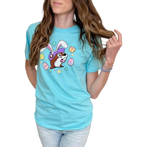 Buc-ee's Easter 2026 Light Blue Adult T-Shirt