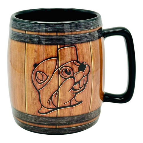 Buc-ee’s Keg Mug Design with Iconic Beaver Outline