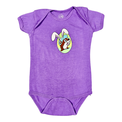 Infant Purple Buc-ee's 2025 Easter Onesie